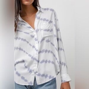 Rails Rocsi Cloud Tie Dye Stripe Shirt Size XS
